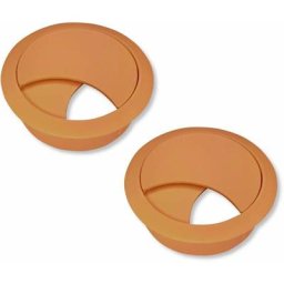 2x passe câble bureau table fil diamètre 68mm encastrable cordon prise ordinateur écran accessoire