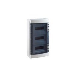 Tableau électrique étanche 3 rangées de 12 modules IP65 - CDN36PT3F/RR - IDE