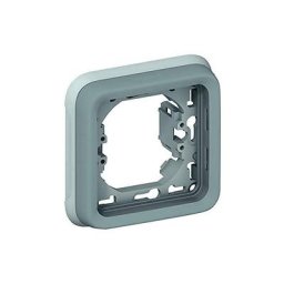 Support plaque étanche PLEXO composable IP55 gris 1 poste - LEGRAND - 069681