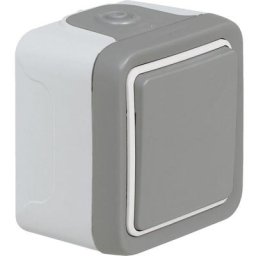 Legrand - va et vient plexo en saillie - gris 069711