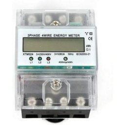 Compteur d'électricité iec 62053-21 Compteur triphasé compteur à quatre fils avec affichage lcd