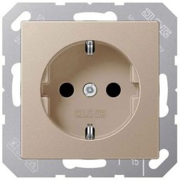 Simple Insert Prise de courant champagne A1520NCH - Jung