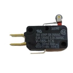 Interrupteur fin de course Omron Micro 16A avec levier et roulette V1651C6R-1480430