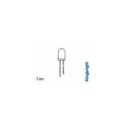 Tool Land - Led a resistance interne 5mm 12v - rouge diffusant