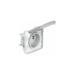 Legrand - prise 2P+T composable 16A 250V plexo leg 069551 gris, blanc