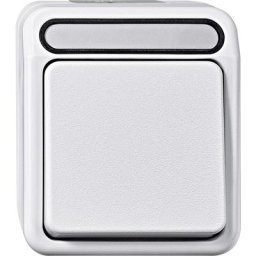 Merten - Interrupteur, Interrupteur va-et-vient 4074982 aquastar blanc polaire