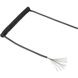 Tru Components - Câble spiralé 1571517 300 mm / 900 mm 10 x 0.12 mm² noir 1 pc(s)
