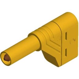 Fiche banane mâle de sécurité Ø de la broche: 4 mm SKS Hirschmann LAS S W 934098103 jaune 1 pc(s)