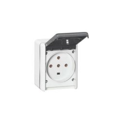 Prise étanche 3P+T+N PLEXO complet gris IP44 32A - LEGRAND - 055877 - Gris