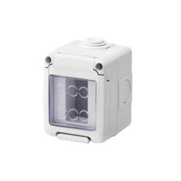 Gewiss - Conteneur étanche 1 module en gris ral 7035 pour appareils IP55