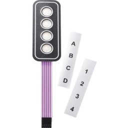 Clavier à membrane Apem AC3533 autocollant, avec bande de repérage matrice 1 x 4 1 pc(s) D76024