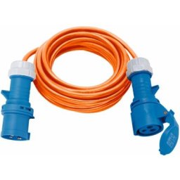 Brennenstuhl - Câble d'extension de camping 10M CEE230V / 16A IP44 H07RN-F3G2.5 Orange, Plug &