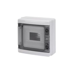 Coffret étanche IP65 400V 8 modules Gewiss GW40102 - Blanc