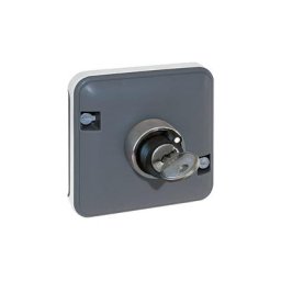 Oxxo interrupteur à clé 3 positions étanche composable anthracite IP55 - 60829 - Eurohm