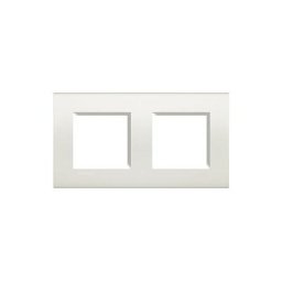 Legrand - plaque 2 + 2 modules bticino living light blanc carré LNA4802M2BI