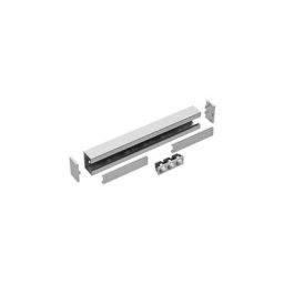 GGK - kit goulotte électrique 65X100MM L.0,6M prééquipé 3PC 2P+T et 2 embouts alu WS10227