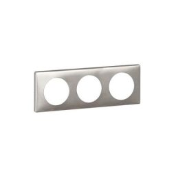 Legrand Céliane Plaque Métal Anodisé Triple Titane - 068903