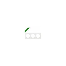 Legrand - Plaque carrée dooxie 3 postes finition Blanc