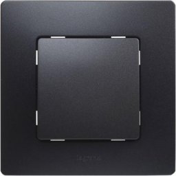 Legrand - Interrupteur 396494 en noir. Commutateur 10A de la gamme monobloc Niloé, mécanisme