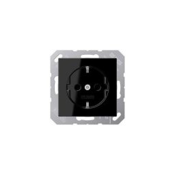 Jung simple Insert Prise de courant noir A1520KISW - noir