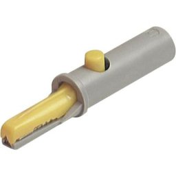 Sks Hirschmann - Pince crocodile 6 a jaune 930126103 Plage de serrage (max.): 6 mm Longueur: 53 mm