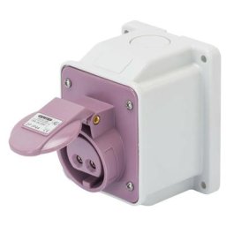 Gewiss - Prise murale fixe 2P 16A IP44 violet 24V GW62456