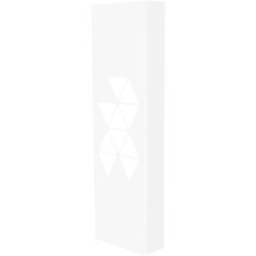 Coffret d'habillage Atole 13 modules en acier blanc avec porte connect - h. utile : 1110 mm - Blanc
