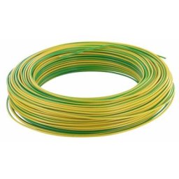 Câble d'installation H07V-U 25 m 1.5mm² jaune et vert avec isolant en pvc - fils & câbles