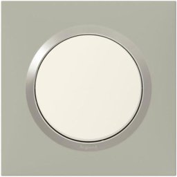 Legrand - Plaque de finition 1 poste Dooxie finition gris plume
