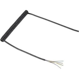 Tru Components - Câble spiralé 1571516 204 mm / 600 mm 6 x 0.12 mm² noir 1 pc(s) - noir