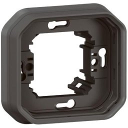 Support pour montage encastré - Composable - IP55 - Anthracite - 069606L - Plexo Legrand