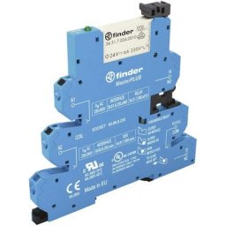 39.61.0.012.0060 Interface relais 12 v/dc, 12 v/ac 6 a 1 inverseur (rt) 1 pc(s) A943091 - Finder