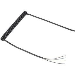 Tru Components - Câble spiralé 1570978 188 mm / 500 mm 4 x 0.12 mm² noir 1 pc(s)