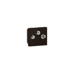Prise tv-r-sat Mosaic - Noir - 079186L