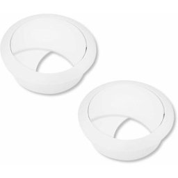 2x passe câble bureau table fil diamètre 58mm encastrable cordon prise ordinateur écran accessoire