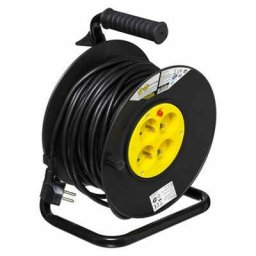 Five Simply Smart - Rallonge Electrique Enroulable '4 Prises' 25m Noir