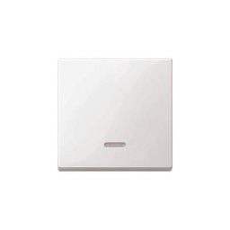Interrupteur avec témoin lumineux Merten 436019 System m, 1-M, M-Smart, M-Plan, M-Creativ blanc