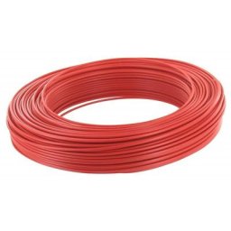 Câble d'installation H07V-U 10m 2.5mm² rouge avec isolant en pvc - fils & câbles - 60101025A - Rouge