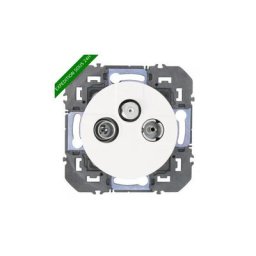 Legrand - Prise tv-r-sat 1 câble dooxie finition blanc - Réf : 600353