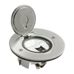 Legrand - prise de sol - rj45 - ronde - inox brossé 089771 - Inox brossé