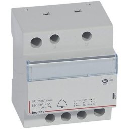 Legrand - Alimentation transformateur modulaire 230V 4 modules pour sonnerie 8V 12V et 24VA