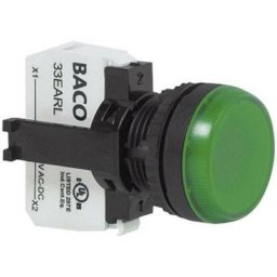 L20SE50L Voyant lumineux avec élément led blanc 24 v/dc, 24 v/ac 1 pc(s) - Baco