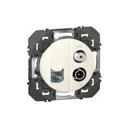 Legrand - Prise tv-sat + RJ45 cat6 stp compacte dooxie finition blanc)