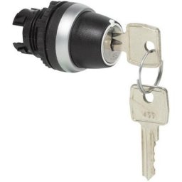 BACO 223963 L21NK00 Commutateur à clé collerette plastique, chromé noir, chrome 2 x 45 ° 1 pc(s)