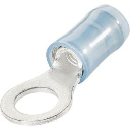 130090 Cosse à oeillet Section max.=2.60 mm² ø du trou=5.3 mm partiellement isolé bleu 1 pc(s)