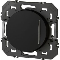 Legrand - Interrupteur ou va-et-vient - Voyant témoin Dooxie 10A 250V - Noir