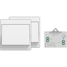 Interrupteur sans fil autoalimenté, sans pile, télécommande sans fil pour les lumières et appareils
