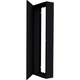 Coffret d'habillage Atole 13 modules en acier noir - h. utile : 980 mm - Noir