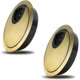 2 Pièces Passe Cable Noble 60 mm Couvercle du Trou de Câble pour Bureaux, Bureaux et Plans de