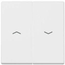 Interrupteur / bouton-poussoir pour stores Jung A595PWW blanc-alpin - blanc-alpin